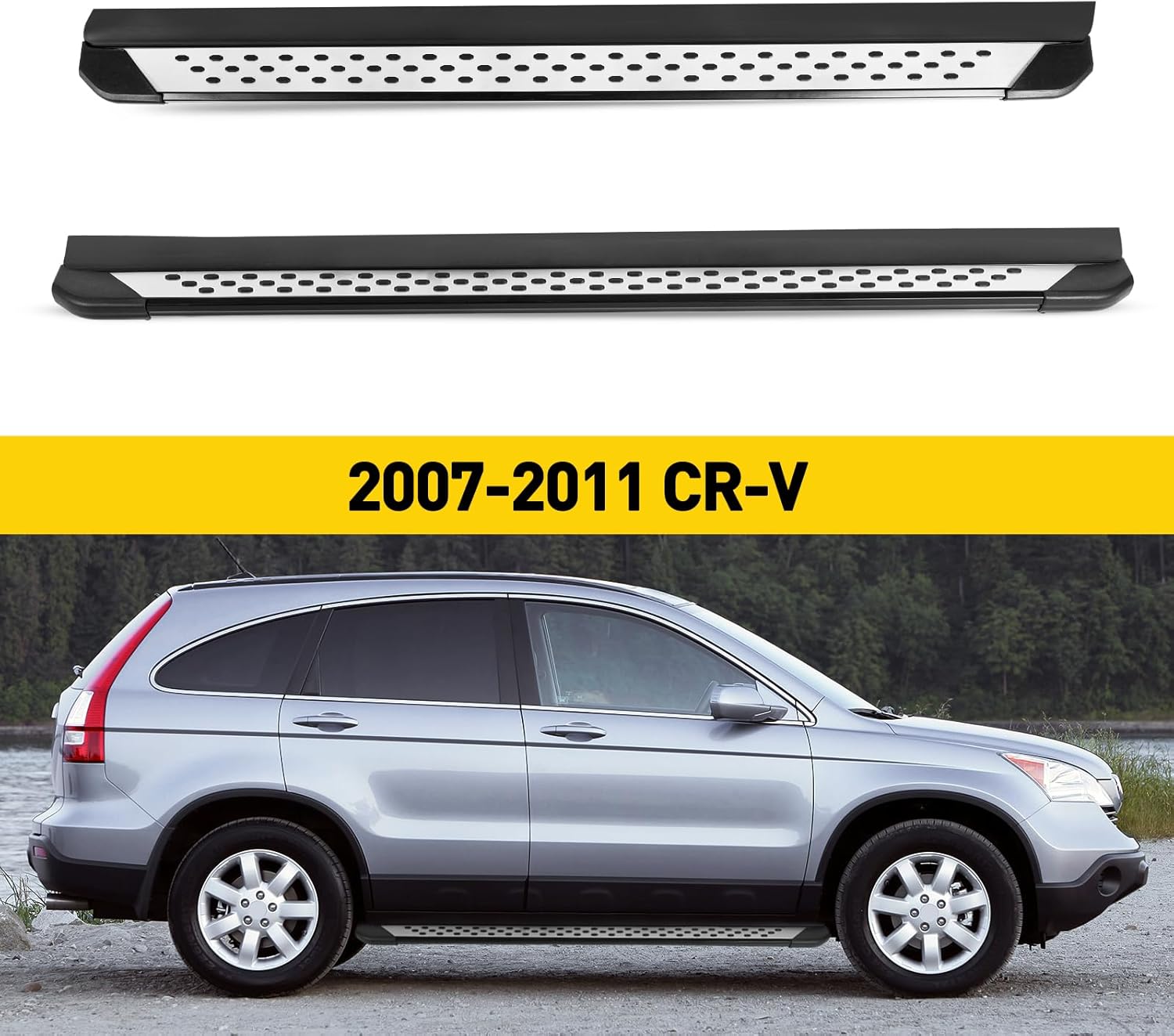 BRAND, CATEGORY, KAC, RUNNING BOARDS, KAC Aluminum Alloy Side Steps Running Boards Fit for CR-V 2012-2016