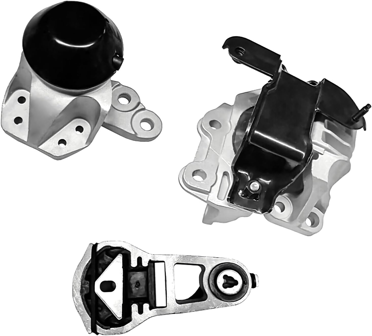 BRAND, CATEGORY, ENGINE MOUNTS, KAC, KAC Engine Motor Transmission Mount Kit 3Pcs for 2011-2015 Explorer (V6 3.5L NA Engine, AT) Replace EM-3255 EM-3392 EM-3439