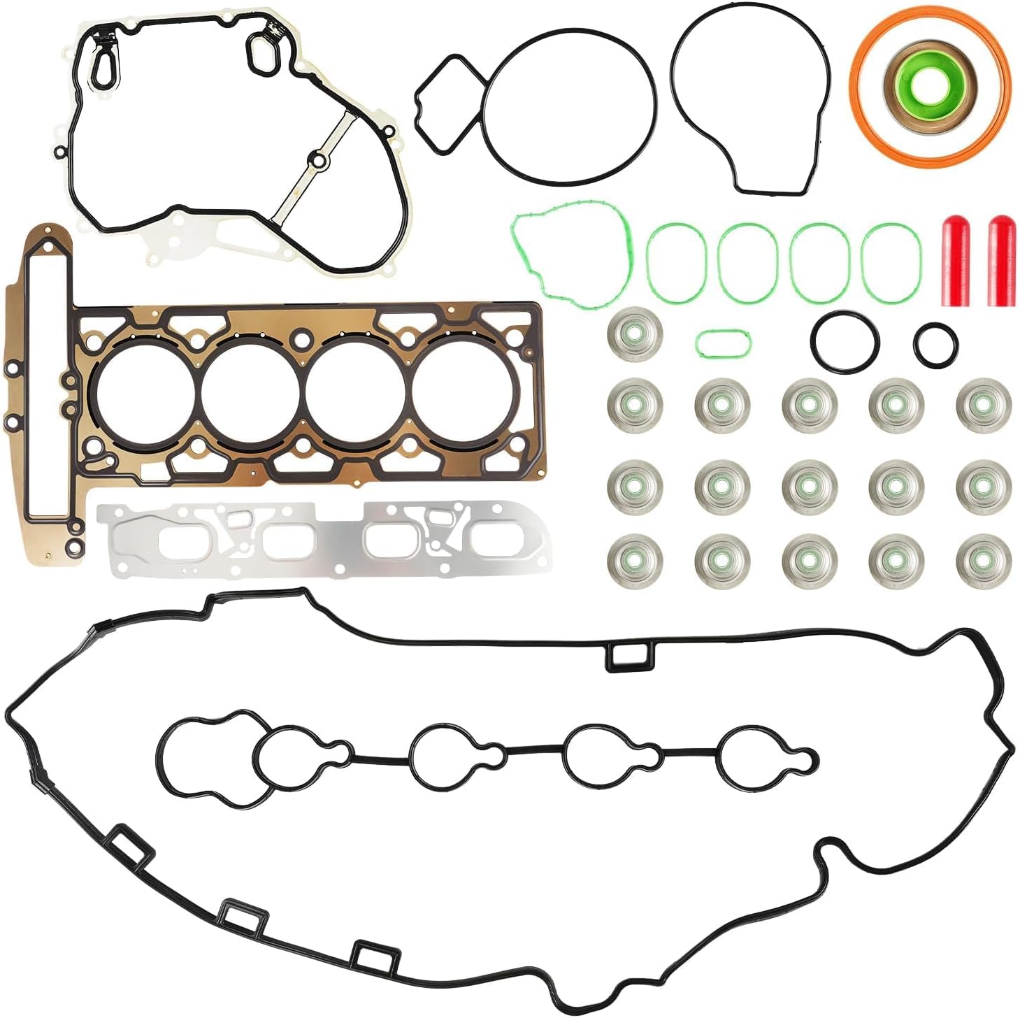 BRAND, CATEGORY, HEAD GASKET SETS, KAC, KAC HS54874 HS26517PTE Engine Head Gasket Set Fit for Captiva Sport 2012-2013,Equinox 2010-2012,Impala 2014,Lacrosse 2010-2016,Regal 2011-2017,Terrain 2010-2012,Verano 2012-2017, Head Gasket Kit