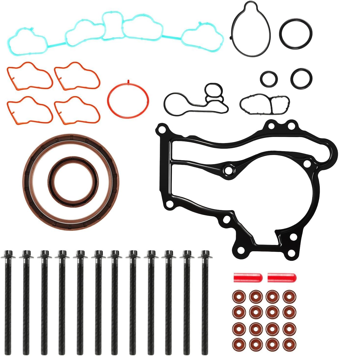 BRAND, CATEGORY, HEAD GASKET SETS, KAC, KAC Head Gasket Set Kit Compatible with Encore 2013-2021,Cruze 2011-2015,Cruze Limited 2016,Sonic 2012-2020,Trax 2015-2021,1.4L Head Gasket Kit,OE HSCV001, HS54898, HS31411, HS26540PT-1