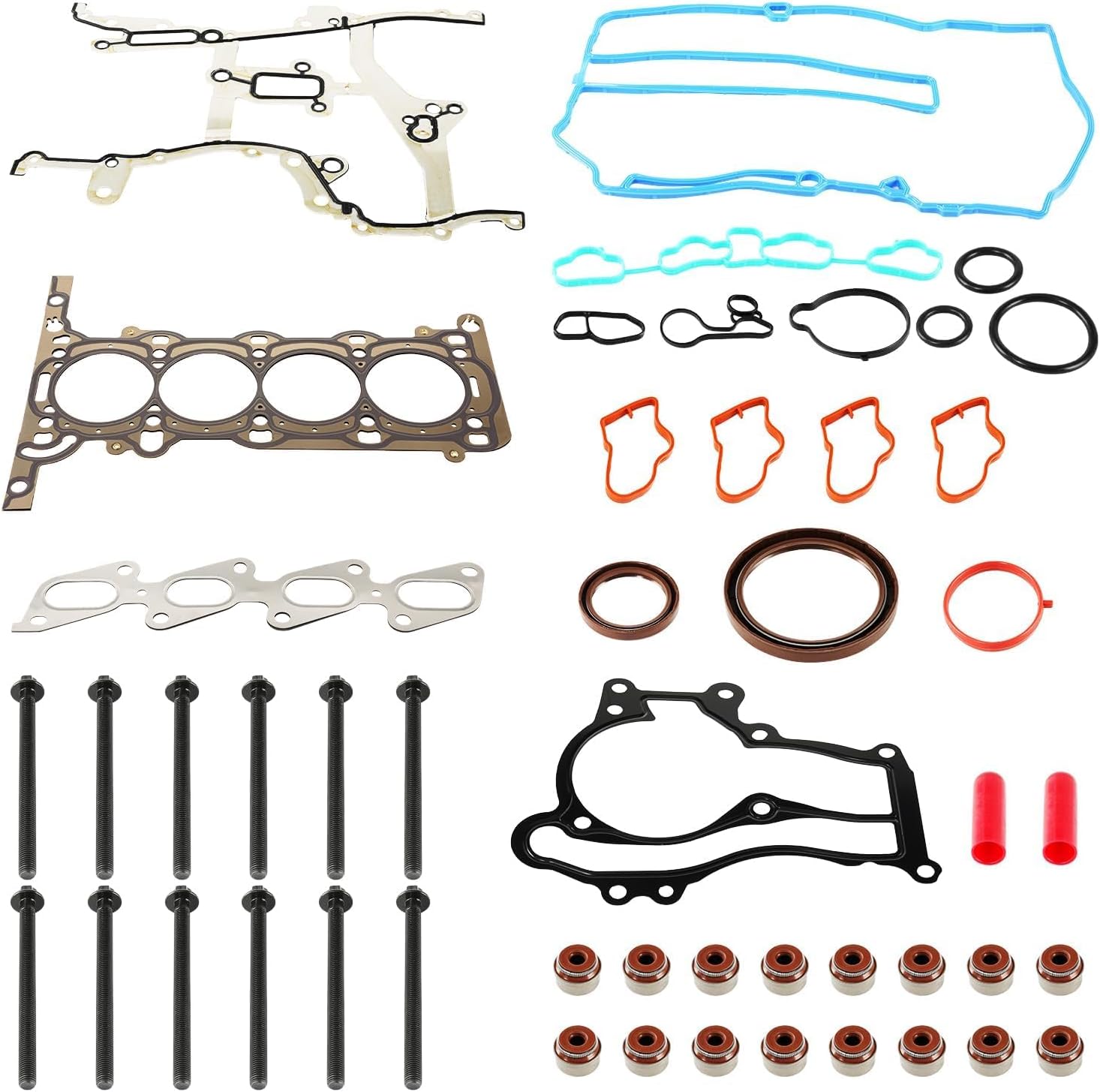 BRAND, CATEGORY, HEAD GASKET SETS, KAC, KAC Head Gasket Set Kit Compatible with Encore 2013-2021,Cruze 2011-2015,Cruze Limited 2016,Sonic 2012-2020,Trax 2015-2021,1.4L Head Gasket Kit,OE HSCV001, HS54898, HS31411, HS26540PT-1