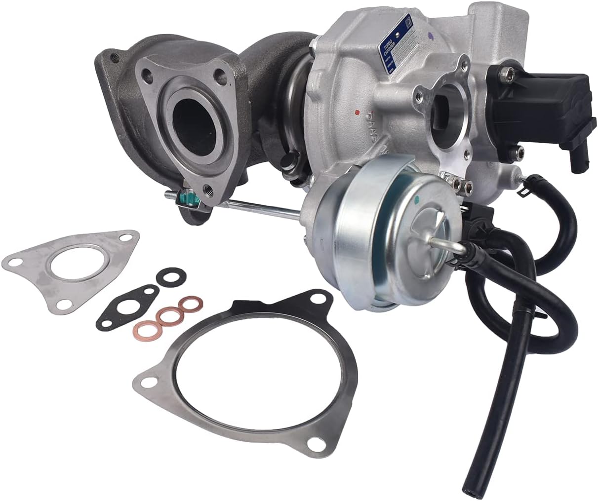 BRAND, CATEGORY, TURBOCHARGERS, WEONEFIT, KP39 1.6L Turbo Turbocharger Kit with Gaskets CJ5G6K682DA Replacement for 2013-2016 Ford Escape, 2014-2017 Fiesta, 2013-2014 Fusion, 2014-2015 Transit Connect - 54399700144 54399700131 CJ5Z6K682D