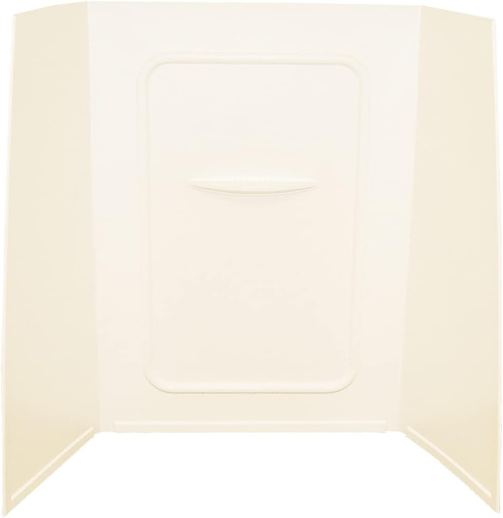 BRAND, CATEGORY, LIPPERT COMPONENTS, SHOWERS & BATHTUBS, Lippert Replacement 24" x 36" x 59" Parchment Bathtub Wall Surround with Scratch-Resistant ABS Acrylic for RVs, Manufactured Homes, Travel Trailers, 5th Wheels, Motorhomes - PPF243659SPK