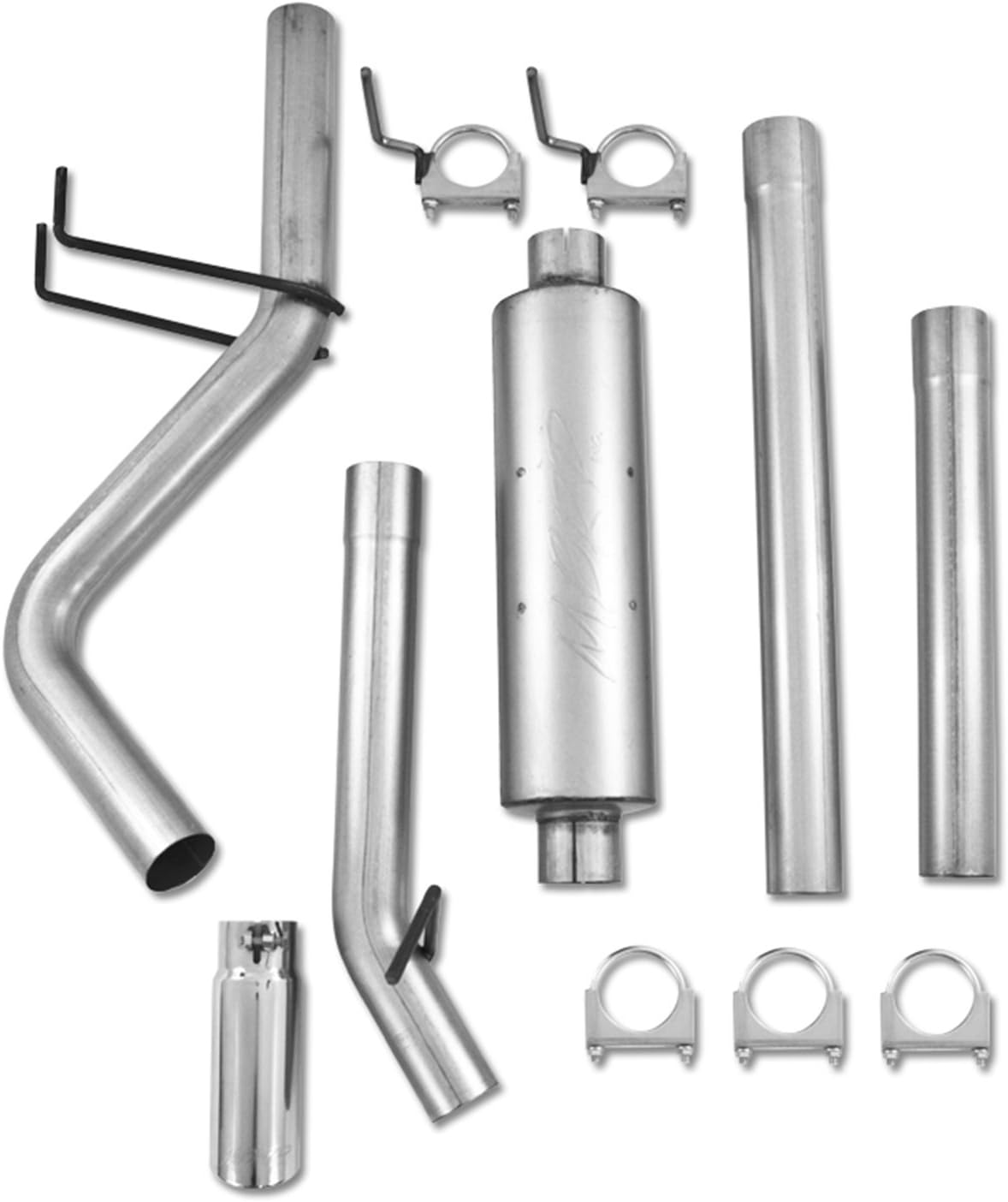 BRAND, CAT-BACK SYSTEMS, CATEGORY, MBRP, MBRP S5142AL Aluminized Single Side Cat Back Exhaust System