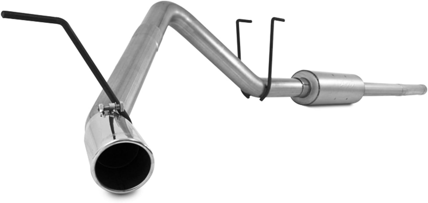 BRAND, CAT-BACK SYSTEMS, CATEGORY, MBRP, MBRP S5142AL Aluminized Single Side Cat Back Exhaust System