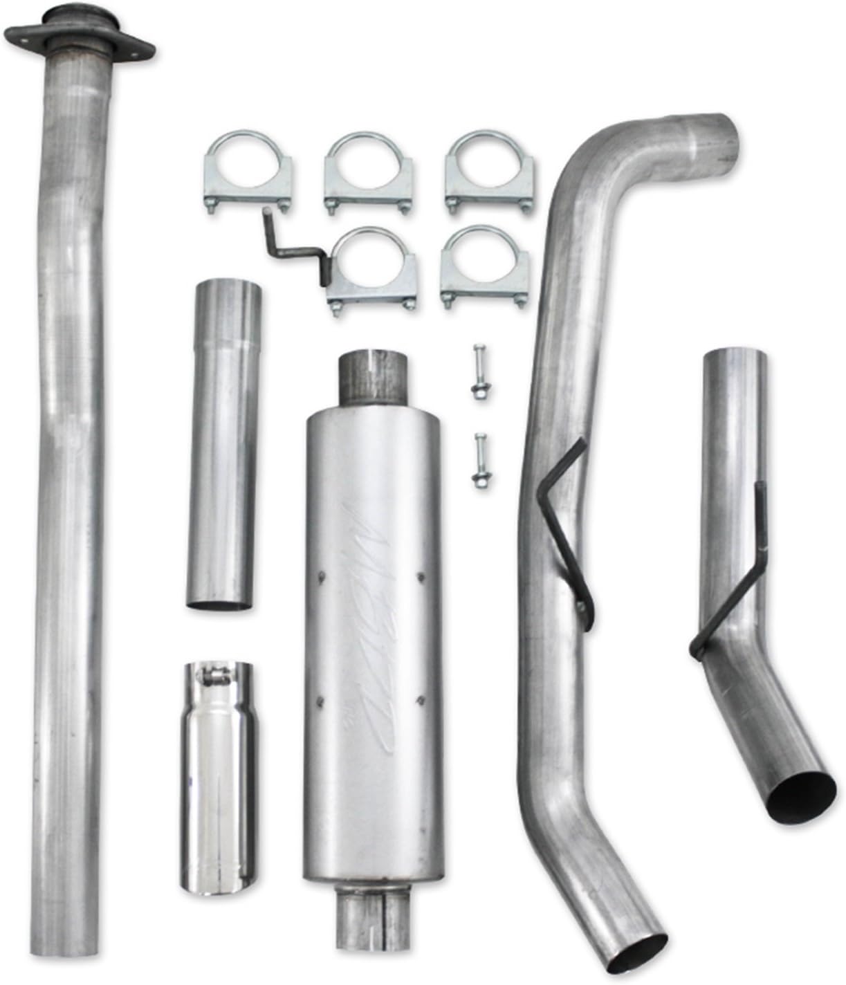 BRAND, CAT-BACK SYSTEMS, CATEGORY, MBRP, MBRP S5236AL 3" Aluminized Steel Single Side Exit Cat-Back Exhaust System