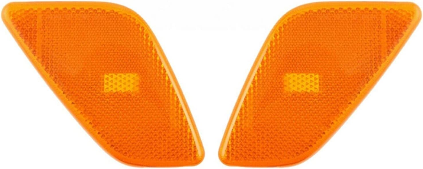 BRAND, CATEGORY, SIDE MARKER ASSEMBLIES, WINDTALKER, Mirror Indicator Car Exterior Accessories Front Fender Side Marker Light Cover for Wrangler 1997-2006 Amber Smoke Without Lamp Bulb Cap