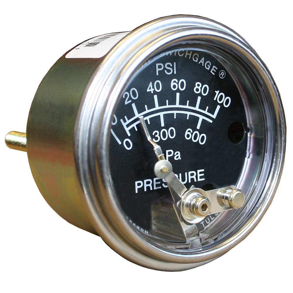 BRAND, CATEGORY, MURPHY BY ENOVATION CONTROLS, PRESSURE GAUGES, Murphy by Enovation Controls 20P-100 Pressure Swichgage (05703115)