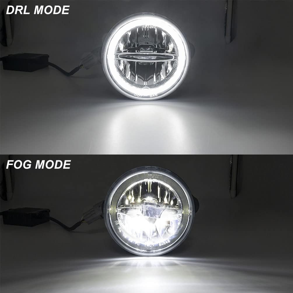 BRAND, CATEGORY, DRIVING, FOG & SPOT LIGHTS, NJSBYL, Mustang-GT LED Fog/DRL Daytime Running Lights for Ford M-ustang GT 2005 2006 2007 2008 2009 Grille Fog Lights Front Driver Passenger Side OEM Style DRL Fog Lamps