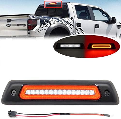 BRAND, CATEGORY, HIGH MOUNT STOP LIGHTS, NJSBYL, NJSBYL F150 3rd High Mount Brake Lamp for 2009 2010 2011 2012 2013 2014 F0rd F150 Red LED 3rd Brake Lights White LED Reverse Cargo Lights Smoked Lens