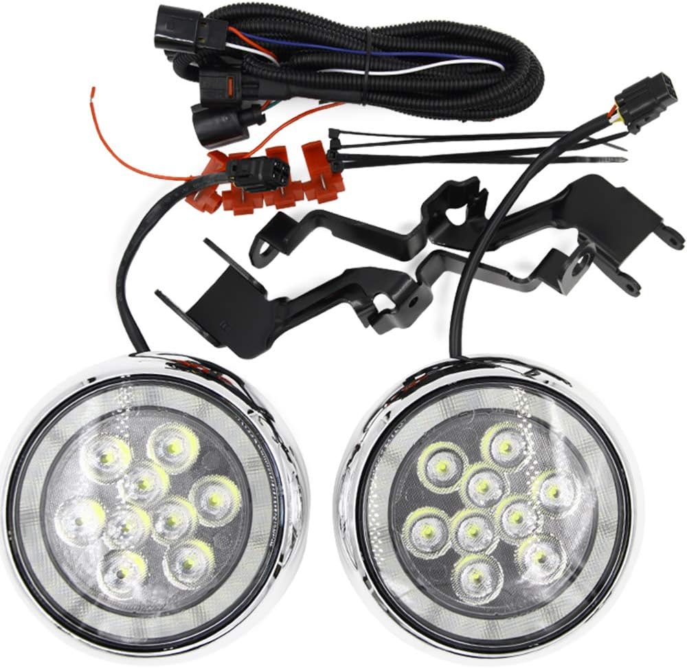 BRAND, CATEGORY, DRIVING, FOG & SPOT LIGHTS, NJSBYL, NJSBYL Led Rally Light DRL Daytime Running Light Kits For Mini Cooper R55 Clubman R56 Hatch Hardtop R57 Convertible R58 Coupe Hardtop Led Driving Fog Lights with Halo Ring