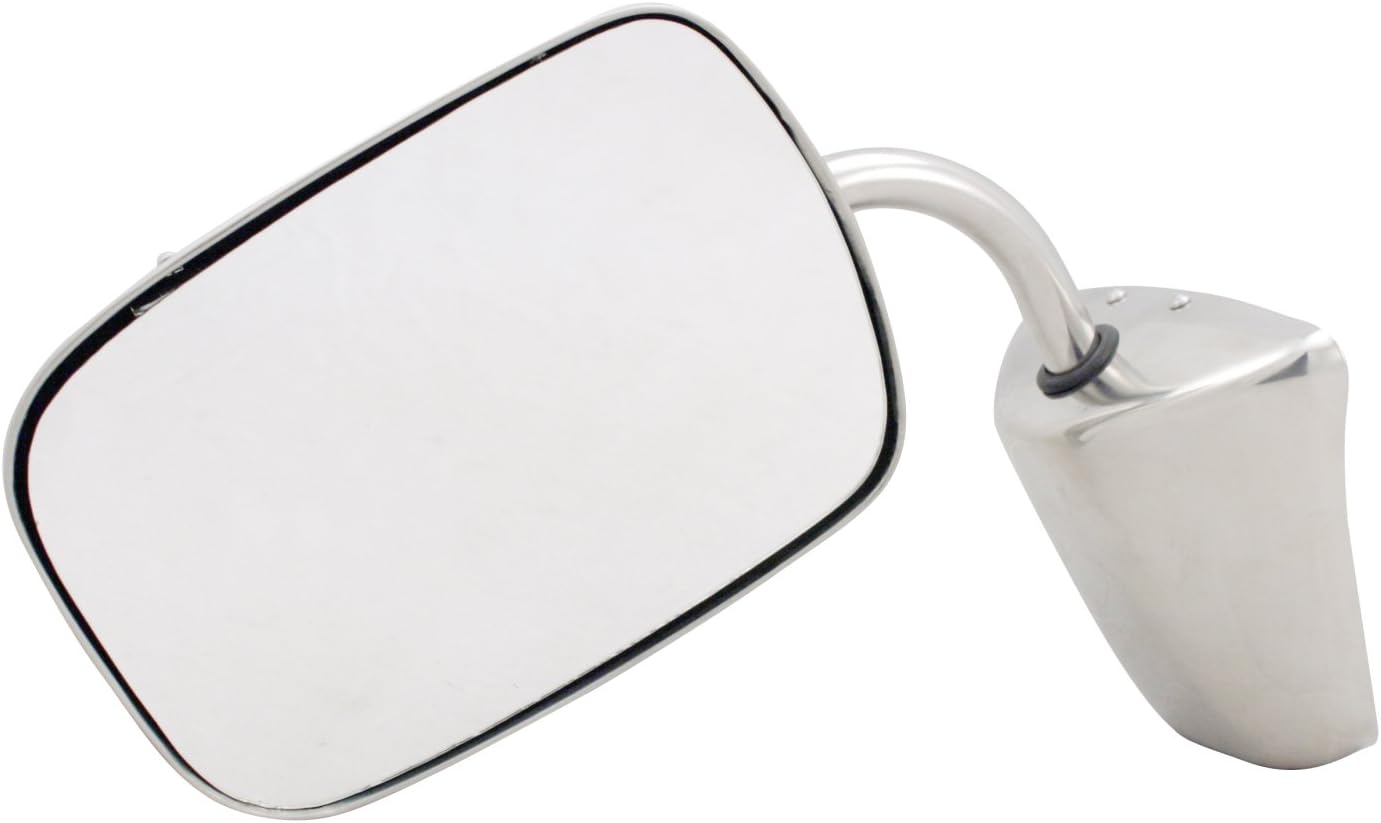 BRAND, CATEGORY, EXTERIOR MIRRORS, PILOT, Pilot Automotive 73-91 Chevrolet C10, C20, C30, K10, K20, K30 Driver/Pass Side Manual Mirror Assembly, Smooth Chrome