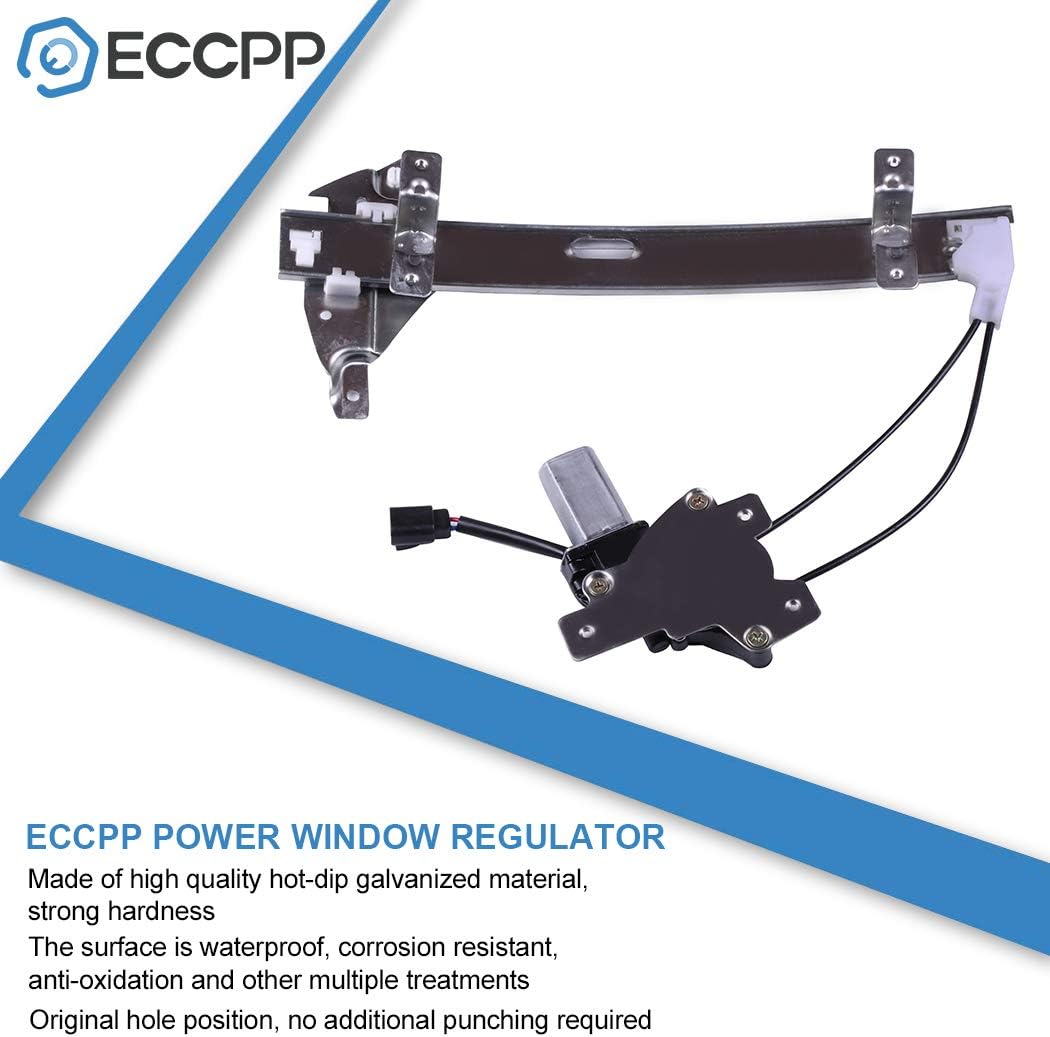 BRAND, CATEGORY, ECCPP, WINDOW REGULATOR & MOTOR ASSEMBLIES, Power Window Lift Regulator on Rear Left Drivers Side with Motor Assembly Replacement for 1997-2005 Buick Century 1997-2004 Buick Regal 1998-2002 Oldsmobile Intrigue