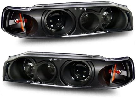 BRAND, CATEGORY, HEADLIGHT ASSEMBLIES, SPPC, Projector Headlights Black Assembly Set for Honda Accord - (Pair) Includes Driver Left and Passenger Right Side Replacement Headlamp