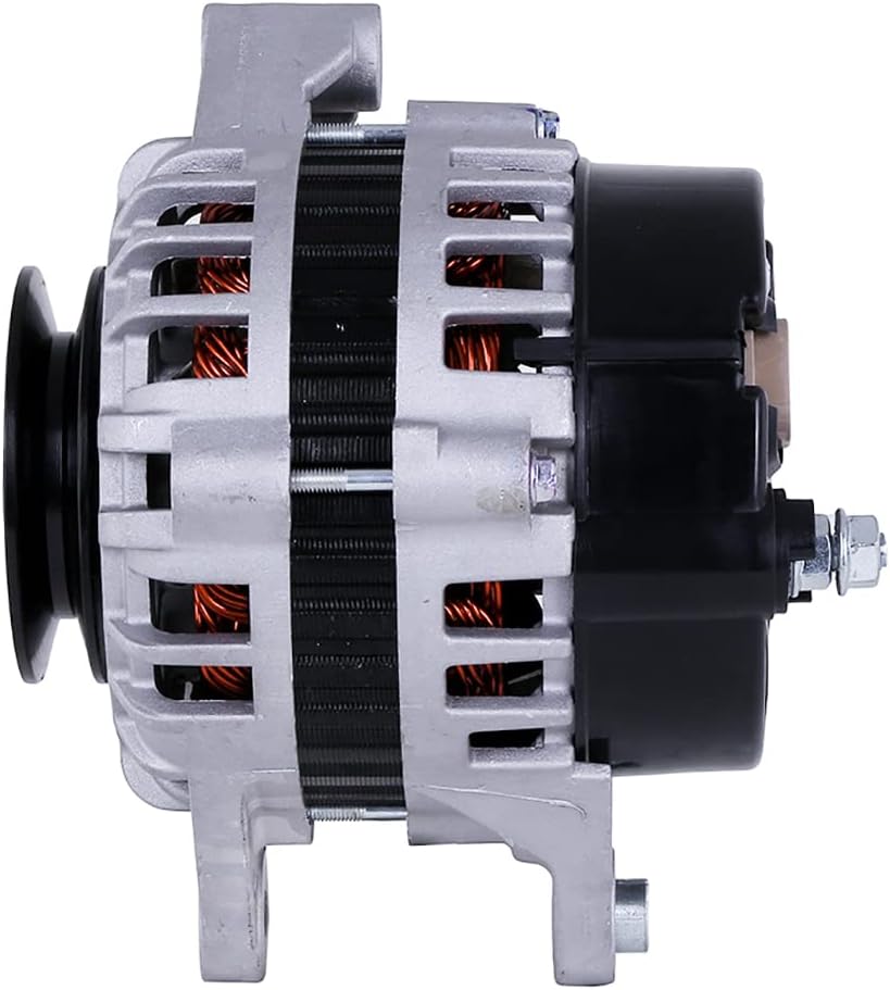 ALTERNATORS, BRAND, CATEGORY, RAREELECTRICAL, RAREELECTRICAL New 12V 90A Alternator Compatible With Bobcat Skid Steer S130 S185 S220 S250 T300 By Part Numbers Ta000a48402 6678205