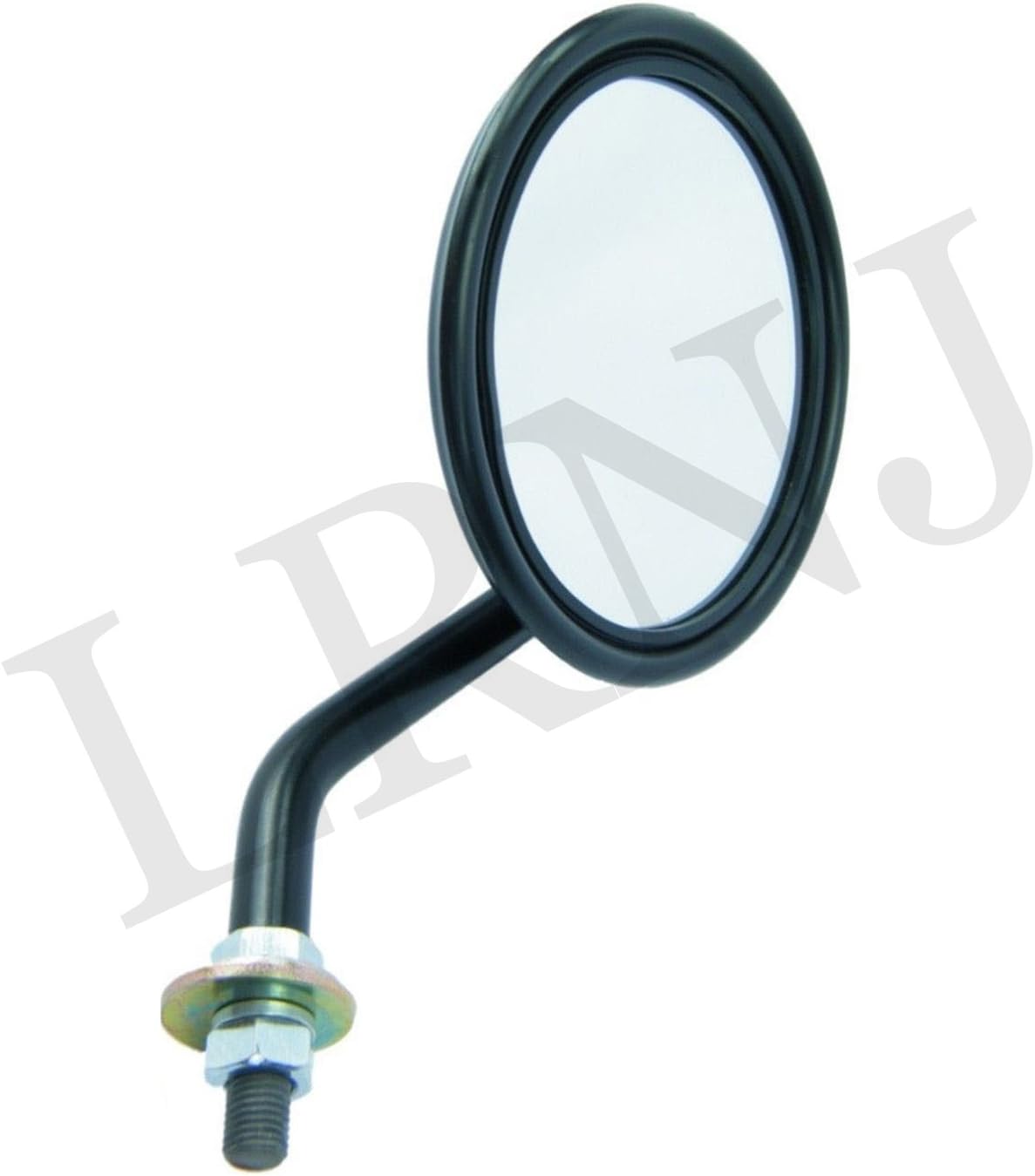 BRAND, BRITPART, CATEGORY, EXTERIOR MIRRORS, ROUND WING MIRROR O/D 5" WITH ARM COMPATIBLE WITH LAND ROVER SERIES I/II/IIA/III SERIES 1 2 2A PART: 562912