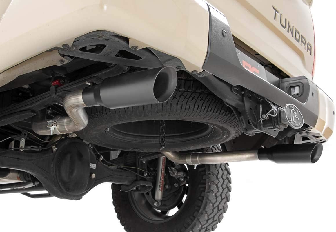 BRAND, CAT-BACK SYSTEMS, CATEGORY, ROUGH COUNTRY, Rough Country Dual Cat-Back Exhaust for 2009-2021 Tundra | 4.6L/5.7L - 96012