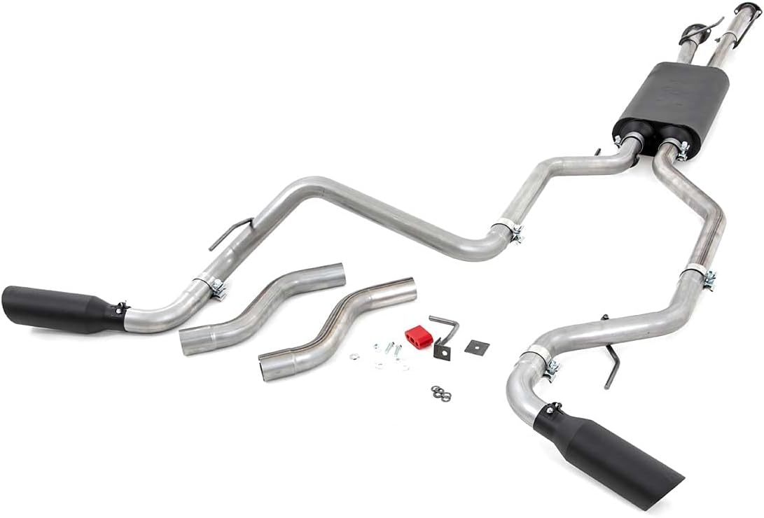 BRAND, CAT-BACK SYSTEMS, CATEGORY, ROUGH COUNTRY, Rough Country Dual Cat-Back Exhaust for 2009-2021 Tundra | 4.6L/5.7L - 96012