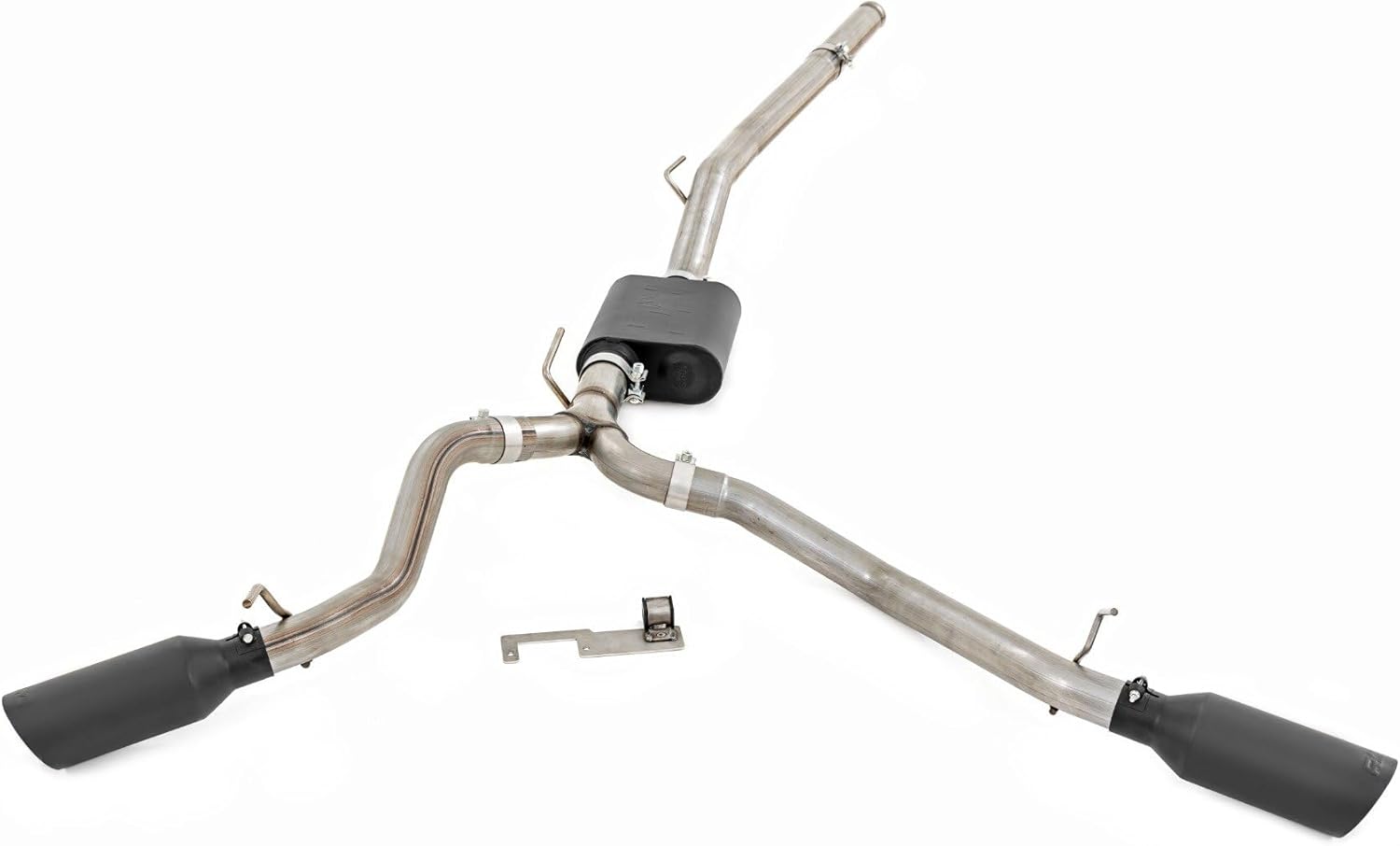 BRAND, CAT-BACK SYSTEMS, CATEGORY, ROUGH COUNTRY, Rough Country Dual Cat-Back Exhaust for 2020-2024 Jeep Gladiator | 3.6L - 96015