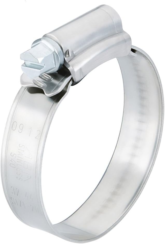 BRAND, CATEGORY, SCANDVIK, WORM GEAR HOSE CLAMPS, Scandvik 13624 Stainless Steel Hose Clamp (SAE Size 8, 15-24 mm, 5/8"-1", 12mm Band, 13624) (Pack of 10)