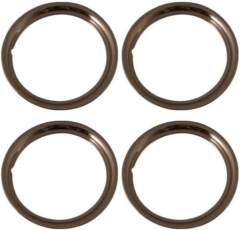 BRAND, CATEGORY, IWC, TRIM RINGS, Set of 4 Stainless Steel 15 Inch Beauty Trim Rings with Metal Clip Retention System - Part Number: IWC1515S