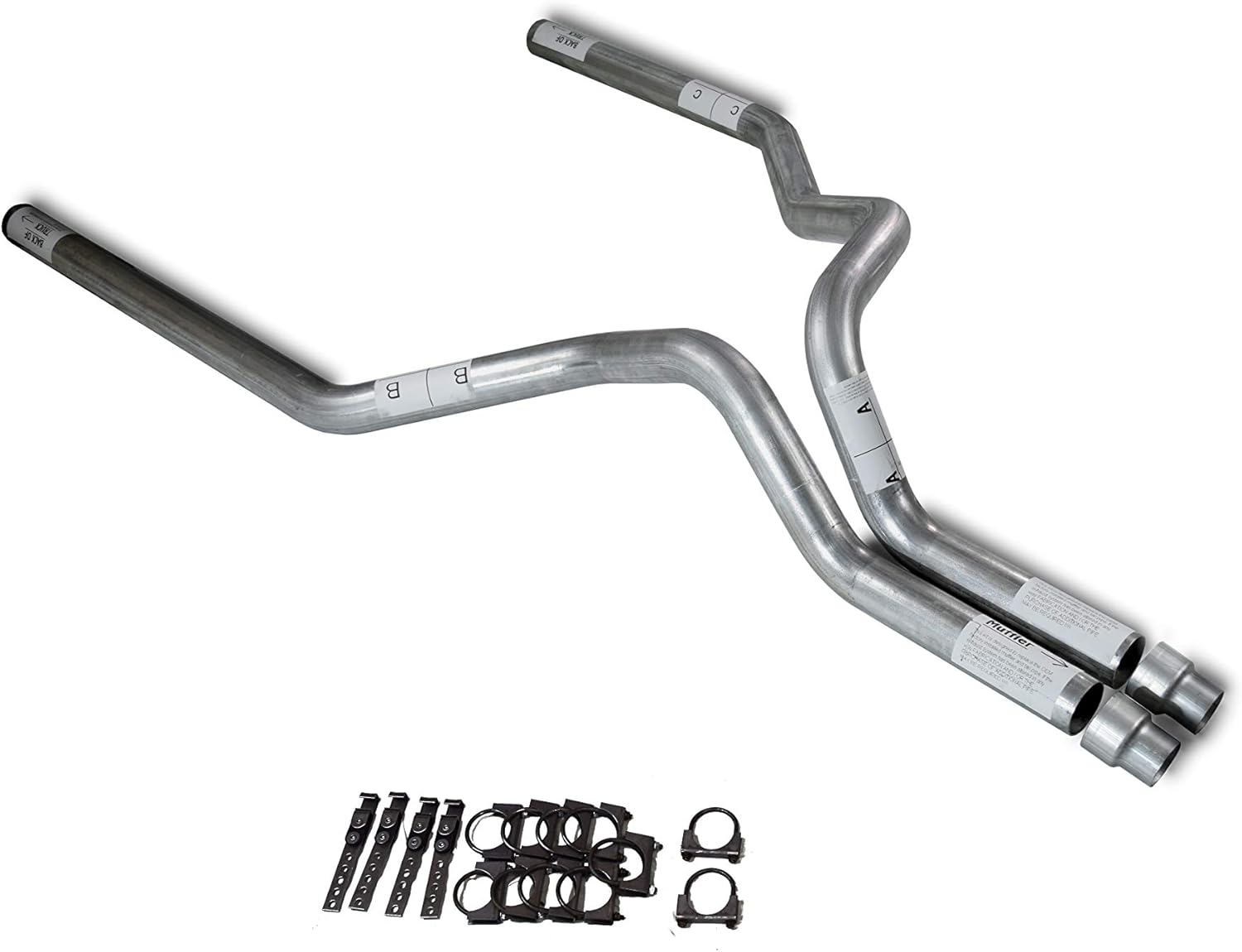 BRAND, CATEGORY, MUFFLERS, TRUCK EXHAUST KITS, Shopline Dual 3 inch Fits Silverado Fits Sierra 1500 99'-06' No Muffler