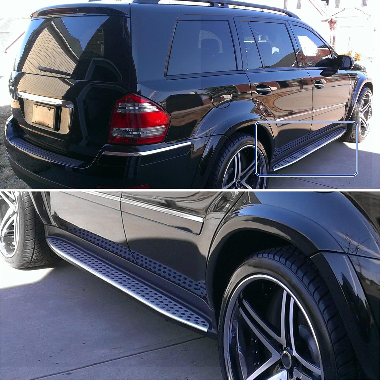 BRAND, CATEGORY, RUNNING BOARDS, SPEC-D TUNING, Spec-D Tuning Running Boards Side Step Nerf Bars Compatible with Mercedes Benz GL-Class X164 GL450 2007-2012