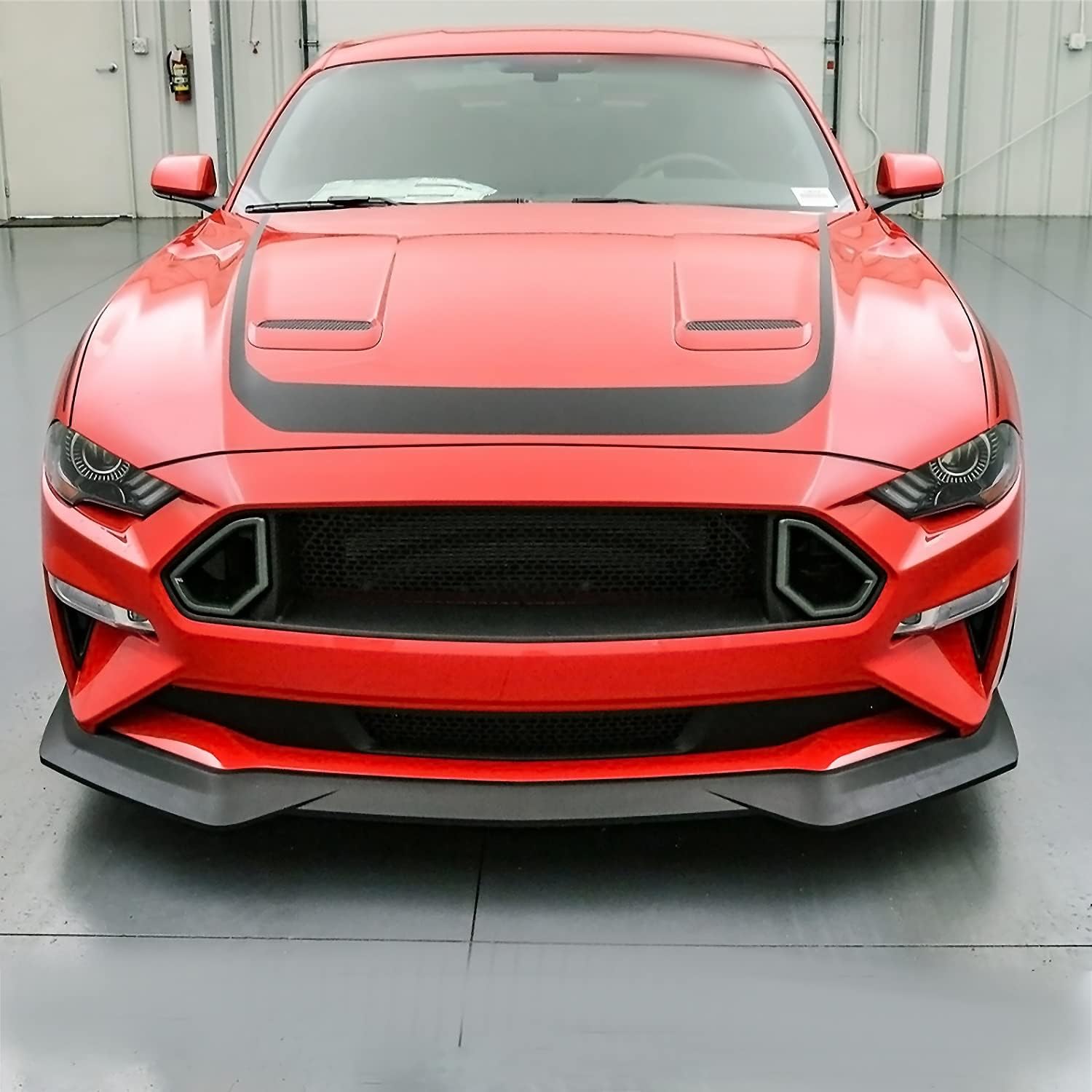 AIR DAMS, BRAND, CATEGORY, SPEC-D TUNING, Spec-D Tuning Spec Style Front Bumper Lip Chin Spoiler Splitter Compatible with 2018-2019 Ford Mustang GT R