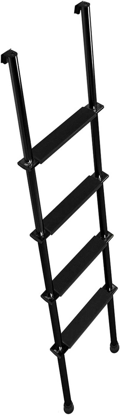 BRAND, CATEGORY, EXTERIOR LADDERS, STROMBERG CARLSON, Stromberg Carlson LA-460B 60” Black Bunk Ladder with Hook Retainer and Extrusions