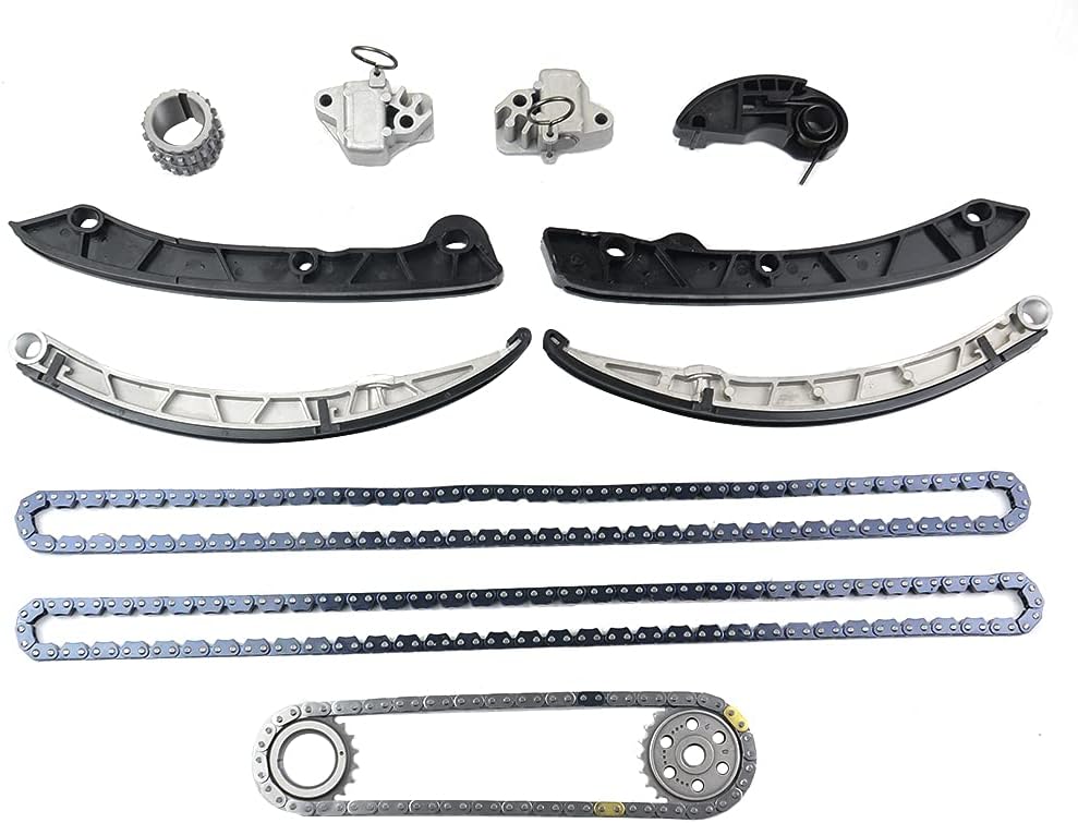 BRAND, CATEGORY, SETS & KITS, WEONEFIT, Timing Chain Kit Replacement for Land Rover 5.0L LR4, Range Rover Sport 3.0L 5.0L 2010-2015 Replace# LR032048 LR072638 LR072611 LR012111