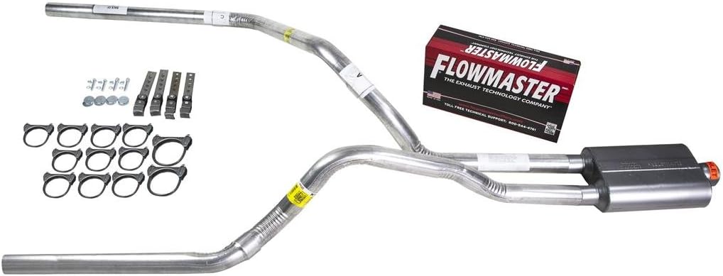 BRAND, CATEGORY, MUFFLERS, TRUCK EXHAUST KITS, Truck Exhaust Kits - DIY dual exhaust system 2.5 pipe Flowmaster 40