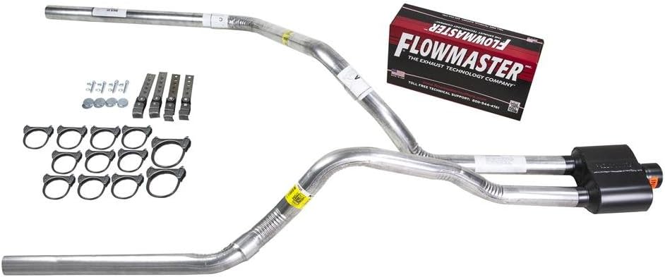 BRAND, CATEGORY, MUFFLERS, TRUCK EXHAUST KITS, Truck Exhaust Kits - DIY dual exhaust system 2.5 pipe Flowmaster Super 10