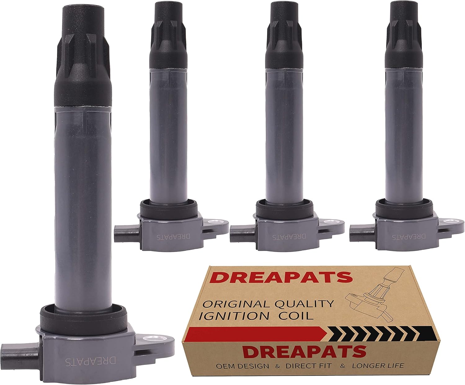 BRAND, CATEGORY, COIL PACKS, DREAPATS, UF557 C1587 4606824AB New Ignition Coils Compatible with Sebring Dodge Journey Caliber Avenger Patriot Compass(Pack of 4)