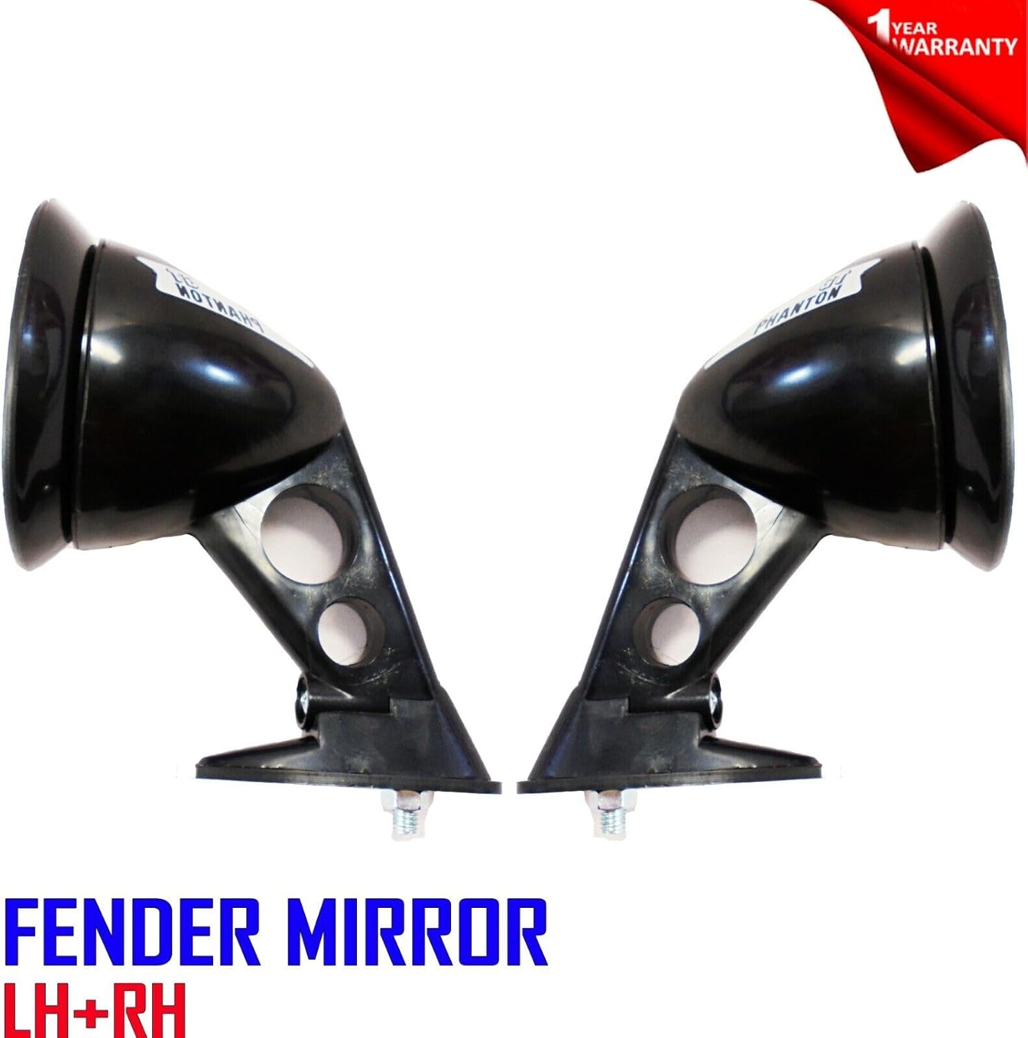 BRAND, CATEGORY, EXTERIOR MIRRORS, LOTUSANALIN, UNIVERSAL FIT Racing Mirrors NEW JDM Style Fender Mount Side Mirrors PAIR