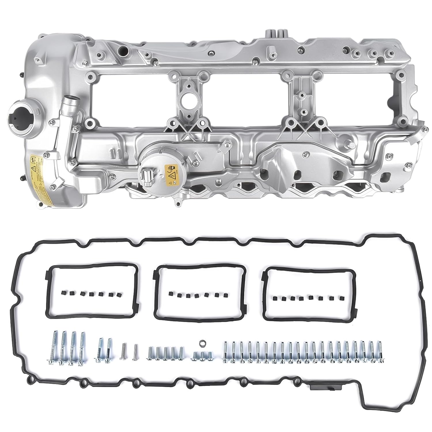 BRAND, CATEGORY, VALVE COVER GASKET SETS, WEONEFIT, Upgraded Aluminum N55 Engine Valve Cover with Gasket Bolts Kit 11127570292 Replacement for BMW 335i 535i 2010-2017, 740i 740Li 2013-2015, X3 X5 X6 2011-2019 3.0L OE# 11 12 7 570 292