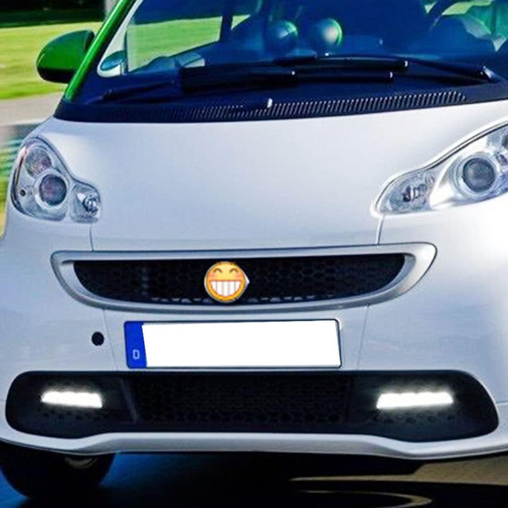 BRAND, CATEGORY, DAYTIME RUNNING LIGHT MODULES, NJSBYL, Xenon White LED Daytime Running Light Kits for 2013-2015 LCI Smart Fortwo W451 Bright White LED DRL Lights + 50% Dimmable LED Position Lights OEM # A4519060351 A451906045