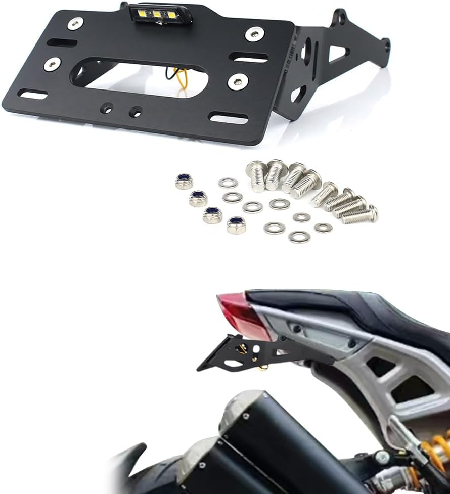 BRAND, CATEGORY, FENDER ELIMINATORS, XITOMER, Xitomer Fender Eliminator Bracket Fit for FTR 1200 &S 2019-2024 FTR 1200 Rally 2021-2024 / R Carbon 22-24 / FTR Championship Edition 22-23, Tail Tidy with LED Light, for OEM/Aftermarket Turn Signal