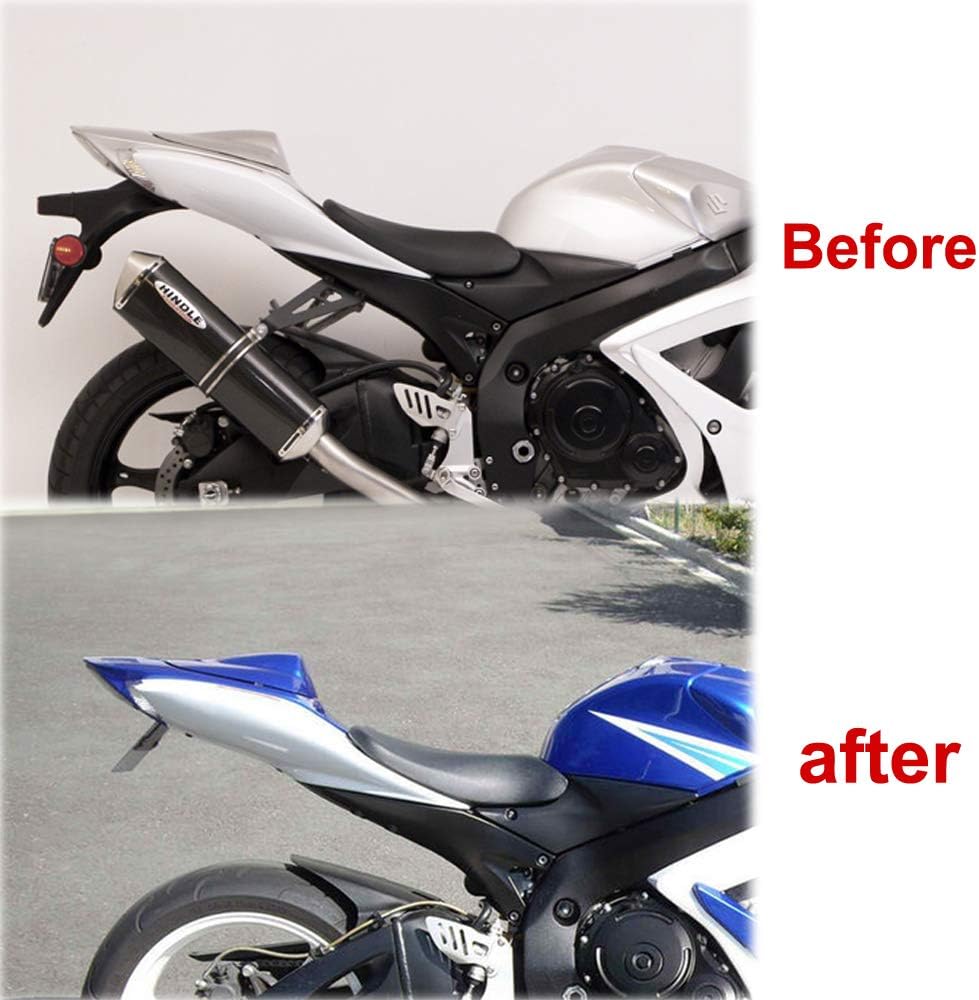 BRAND, CATEGORY, FENDER ELIMINATORS, XITOMER, Xitomer Fender Eliminator, Fit for GSXR600 K6 K8 2006 2007 2008 2009 2010 Tail Tidy Fit for GSXR750 plate holder, license plate holder With LED License Plate Light