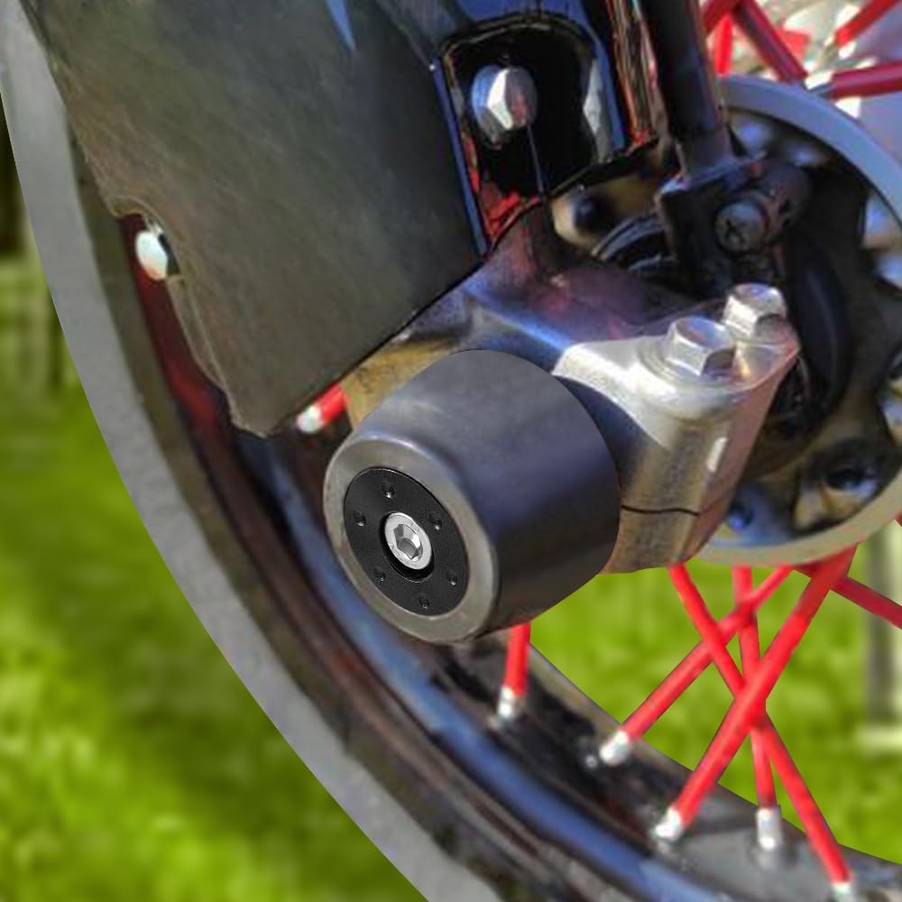 BRAND, CATEGORY, FRAME SLIDERS, XITOMER, Xitomer Front and Rear Fork for DRZ400SM / DRZ400S 2000-2023 DRZ400SE Sliders Wheel Protector Front and Rear Axle Slider Crash Pads DRZ400SM Frame Sliders/Sliders Crash Protector