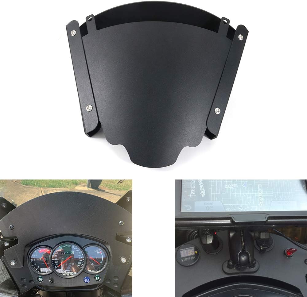 BRAND, CATEGORY, WINDSHIELDS, XITOMER, Xitomer Motorcycle Rally Dash Kit, Fit for KLR650 2008 2009 2010 2011 2012 2013 2014 2015 2016 2018 2018 KLR650 , Height Adjust Lifter Windshield