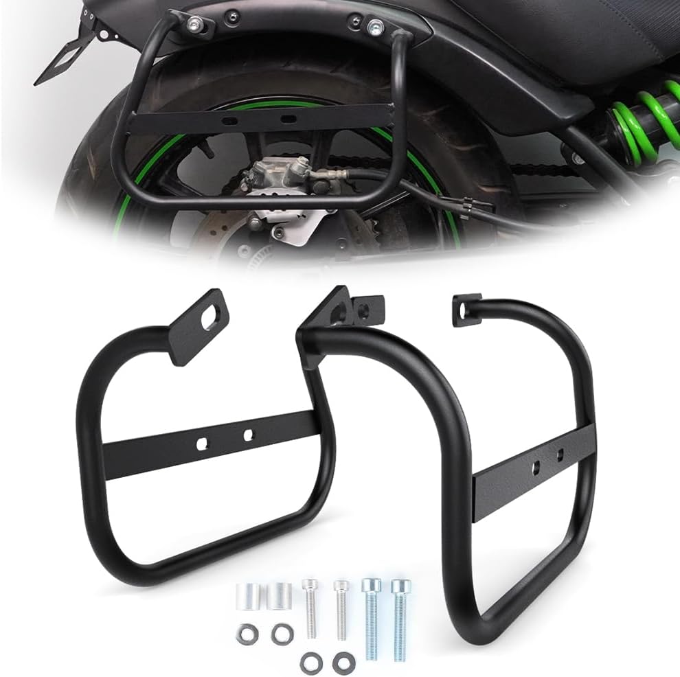 BRAND, CATEGORY, SADDLE BAGS, XITOMER, Xitomer Motorcycle Saddlebag Support Racks, Fit for Vulcan S 2024 2023 2022 2021 2020 Vulcan S 2019 2018 2017 2016 Vulcan S 2015-2024, Motorcycle Pannier Racks Side Carrier Pannier Racks