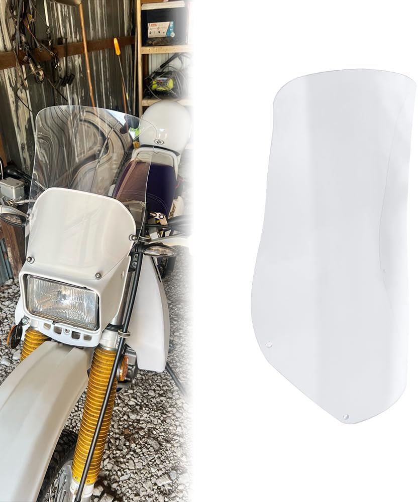 BRAND, CATEGORY, WINDSHIELDS, XITOMER, Xitomer Windshield DR650 2002-2020 2021 2022 2023 / DRZ400S / DRZ400SM / CRF250L 2013 - 2023 / WR450F Motorcycle Windshield Windscreen (Gray)