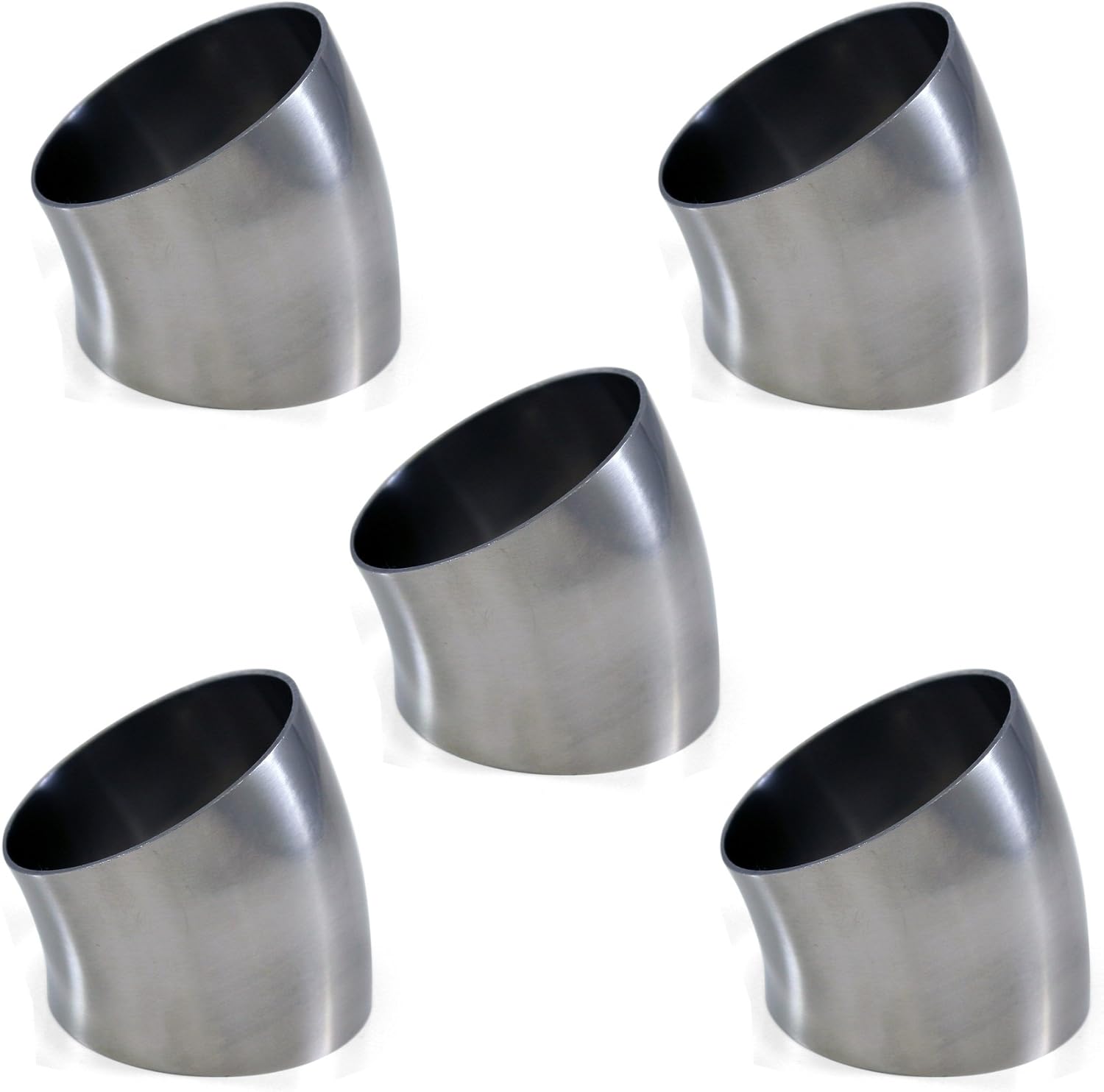 BRAND, CATEGORY, EXHAUST PIPES & TIPS, YONAKA MOTORSPORTS, Yonaka 2" Polished Stainless Steel Short Radius 30 Degree Bend Elbow - 5 Pack