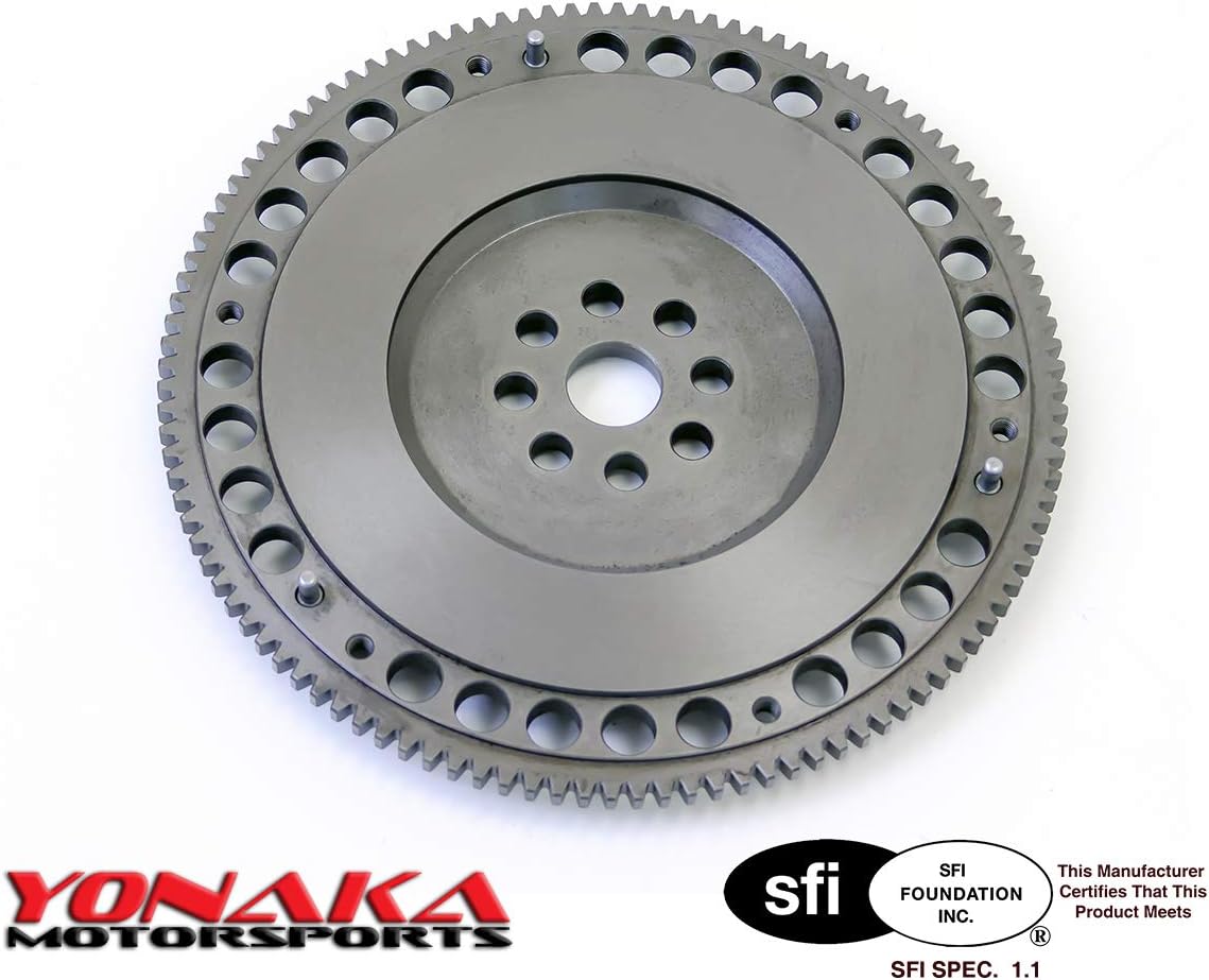 BRAND, CATEGORY, COMPLETE CLUTCH SETS, YONAKA MOTORSPORTS, Yonaka B-Series 6 Puck Stage 3 Performance Heavy Duty Clutch/Flywheel Kit Compatible with Honda/Acura