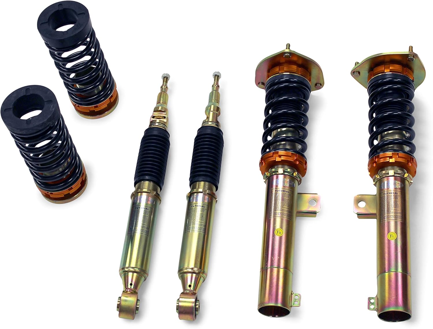 BRAND, CATEGORY, LOWERING KITS, YONAKA MOTORSPORTS, Yonaka Compatible with 2006-2009 Volkswagen Jetta A5 Adjustable Spec 2 Performance Coilover Kit