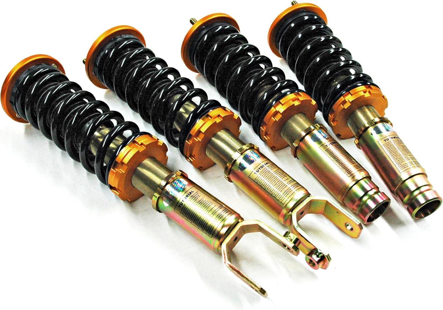 BRAND, CATEGORY, COIL SPRINGS, YONAKA MOTORSPORTS, Yonaka Compatible with Honda Civic 92-95 EG Spec 1 Full Coilovers Suspension Shocks Springs Struts JDM USDM