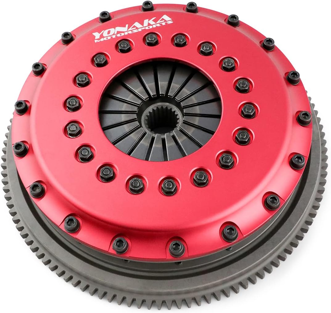 BRAND, CATEGORY, FLYWHEEL, YONAKA MOTORSPORTS, Yonaka Motorsports Twin Disc Performance Racing Clutch/Flywheel Set for 93-98 Toyota Supra Non-Turbo (5spd)