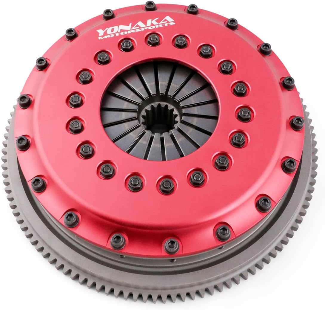 BRAND, CATEGORY, FLYWHEEL, YONAKA MOTORSPORTS, Yonaka Motorsports Twin Disc Performance Racing Clutch/Flywheel Set for 93-98 Toyota Supra Twin-Turbo (6spd)