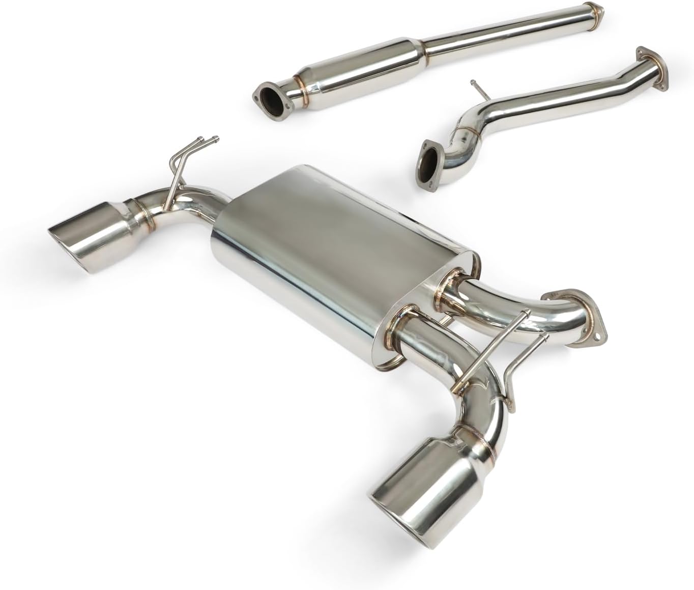 BRAND, CAT-BACK SYSTEMS, CATEGORY, YONAKA MOTORSPORTS, Yonaka Polished Stainless Steel Exhaust for Mitsubishi EVO 10