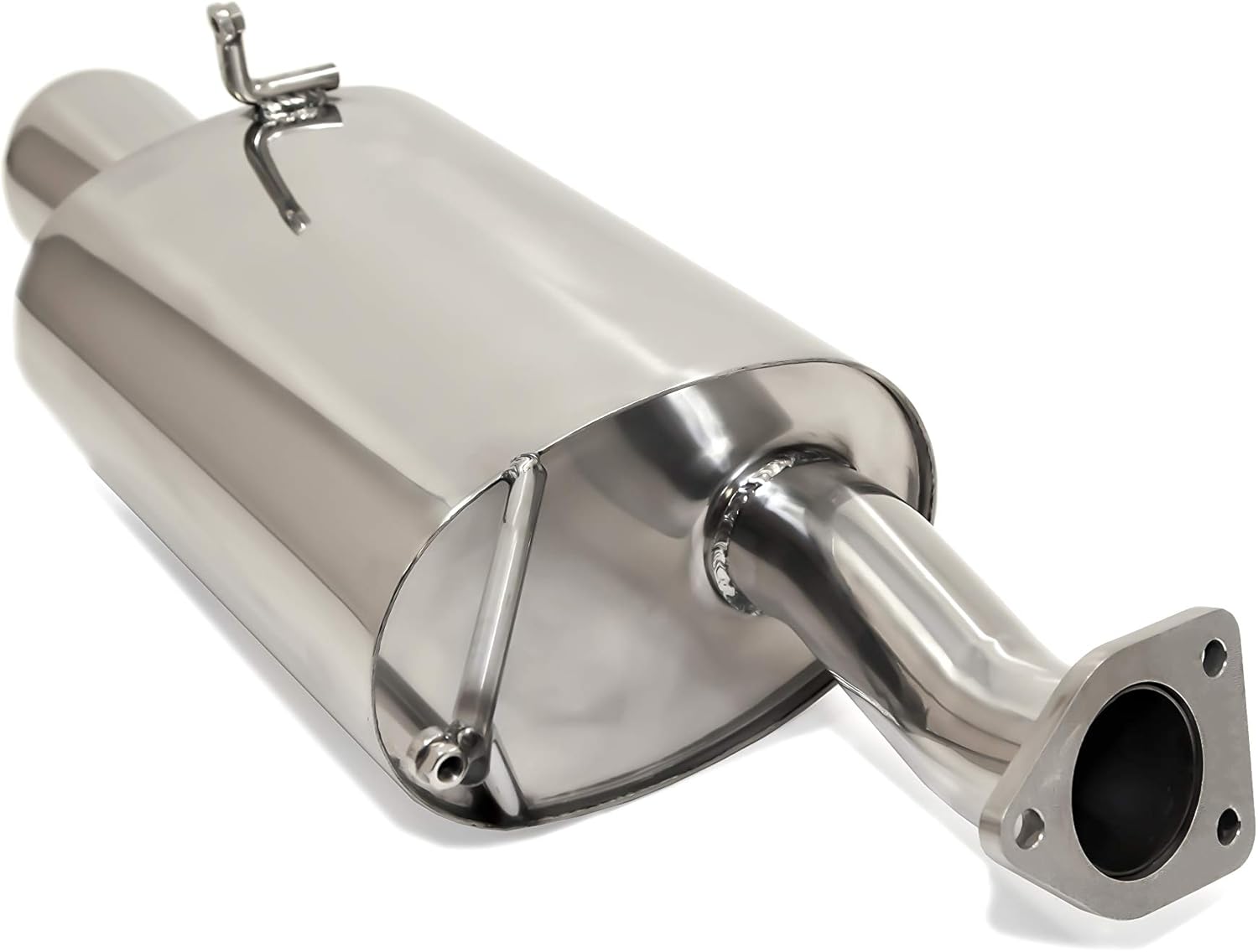 BRAND, CATEGORY, MUFFLERS, YONAKA MOTORSPORTS, Yonaka Polished Stainless Steel Muffler for 2006-2008 Mitsubishi Eclipse GT V6 (3.8L)